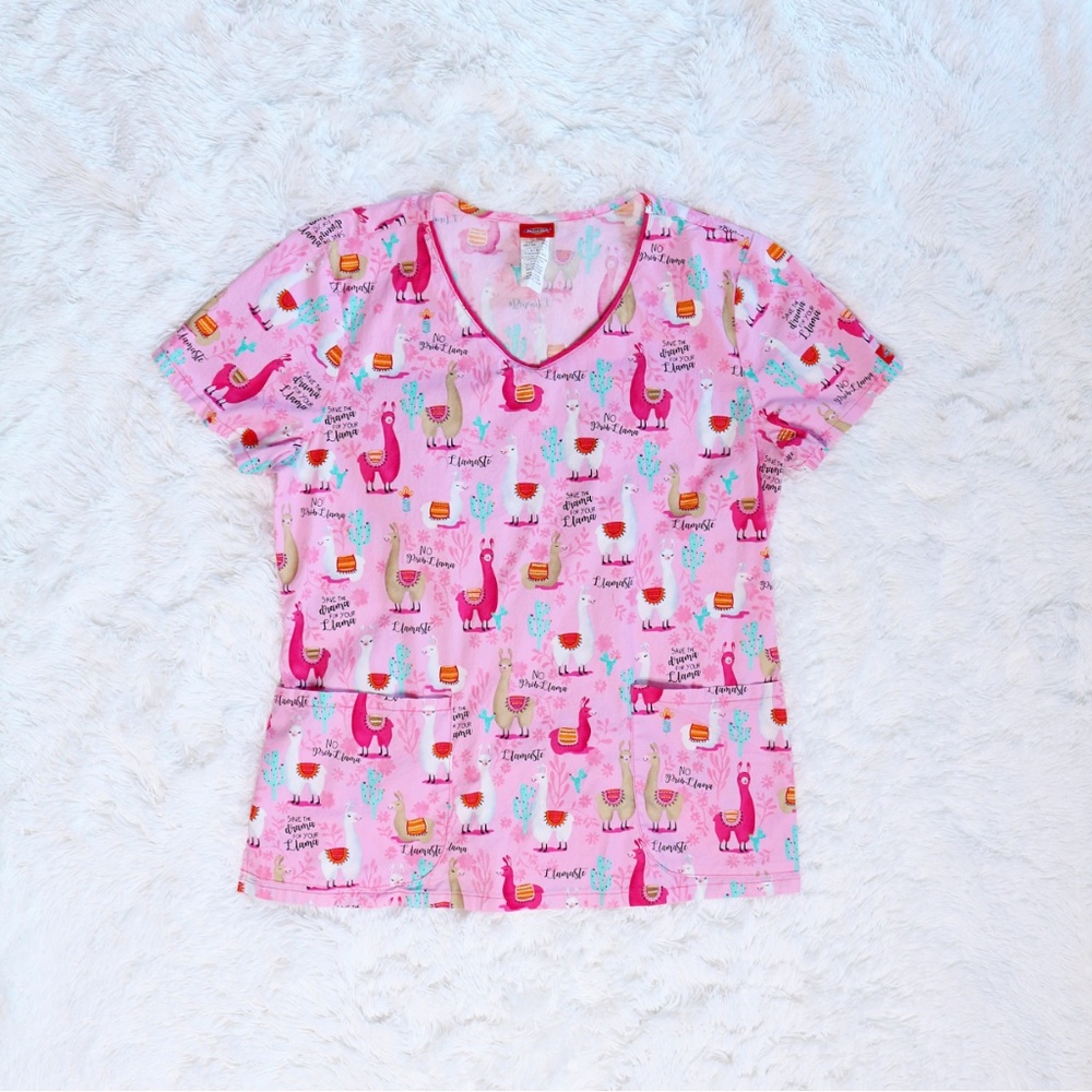 DICKIES Save The Drama Scrub Top (Cute for Valentine’s Day)